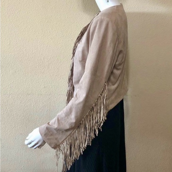 Guess size L fringed faux suede jacket - Picture 2 of 10